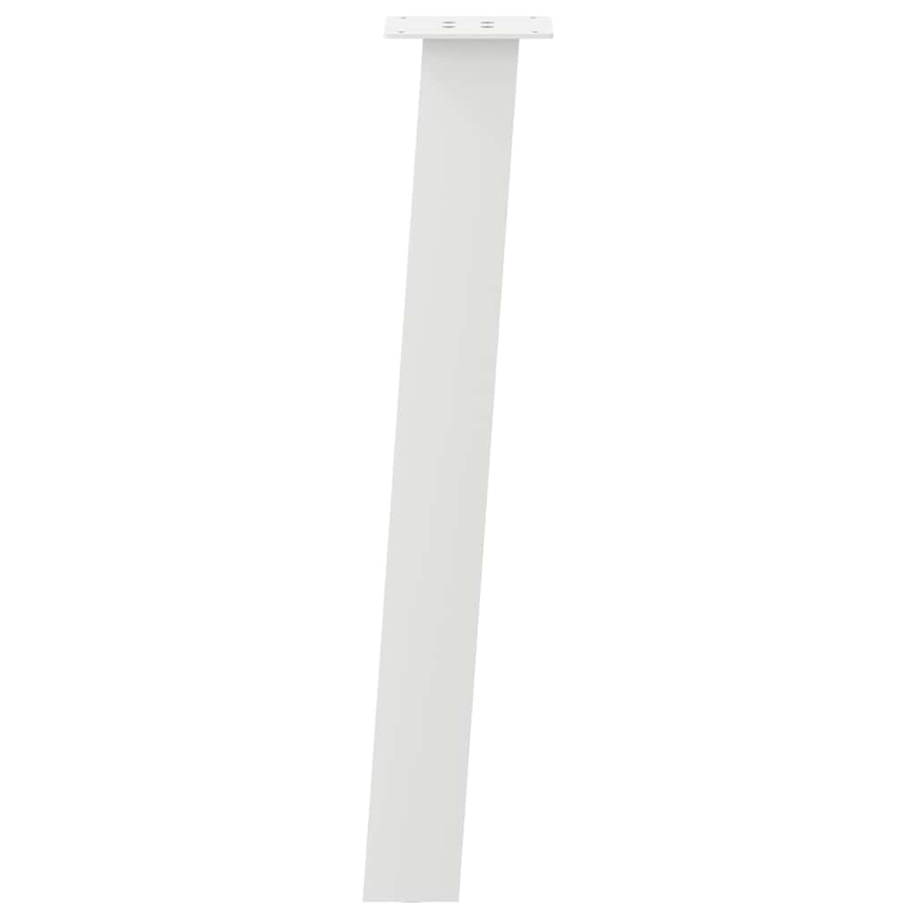 vidaXL Console Table Legs 4 pcs White 72 cm Steel