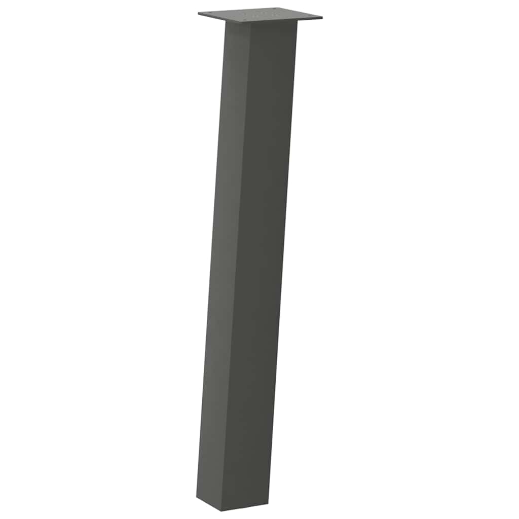 vidaXL Console Table Legs 4 pcs Anthracite 72 cm Steel