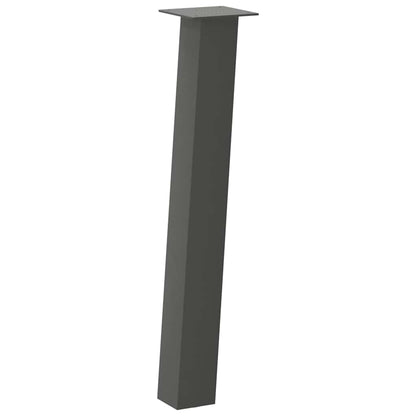 vidaXL Console Table Legs 4 pcs Anthracite 72 cm Steel