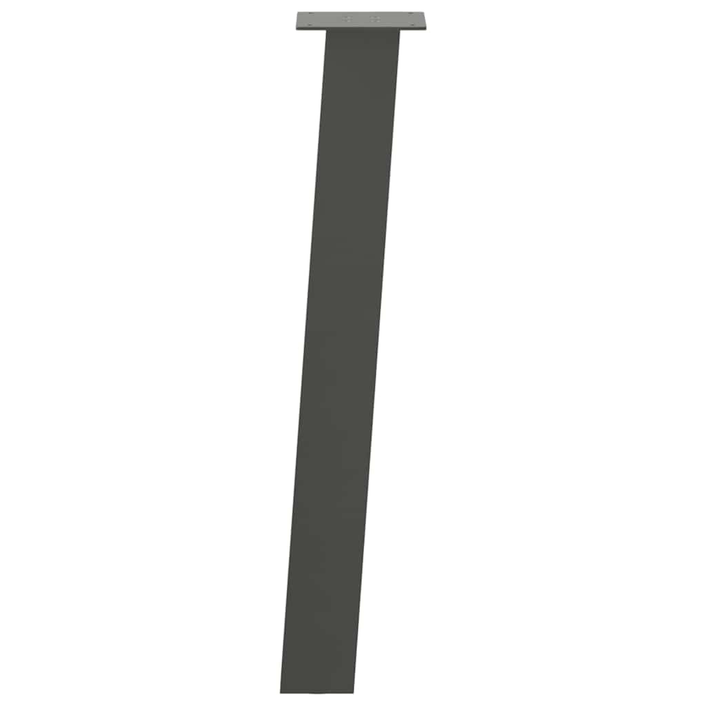 vidaXL Console Table Legs 4 pcs Anthracite 72 cm Steel