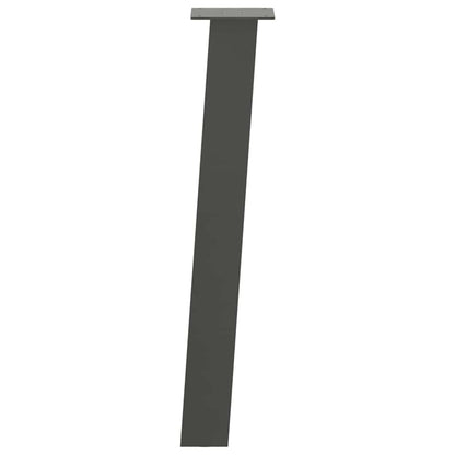 vidaXL Console Table Legs 4 pcs Anthracite 72 cm Steel