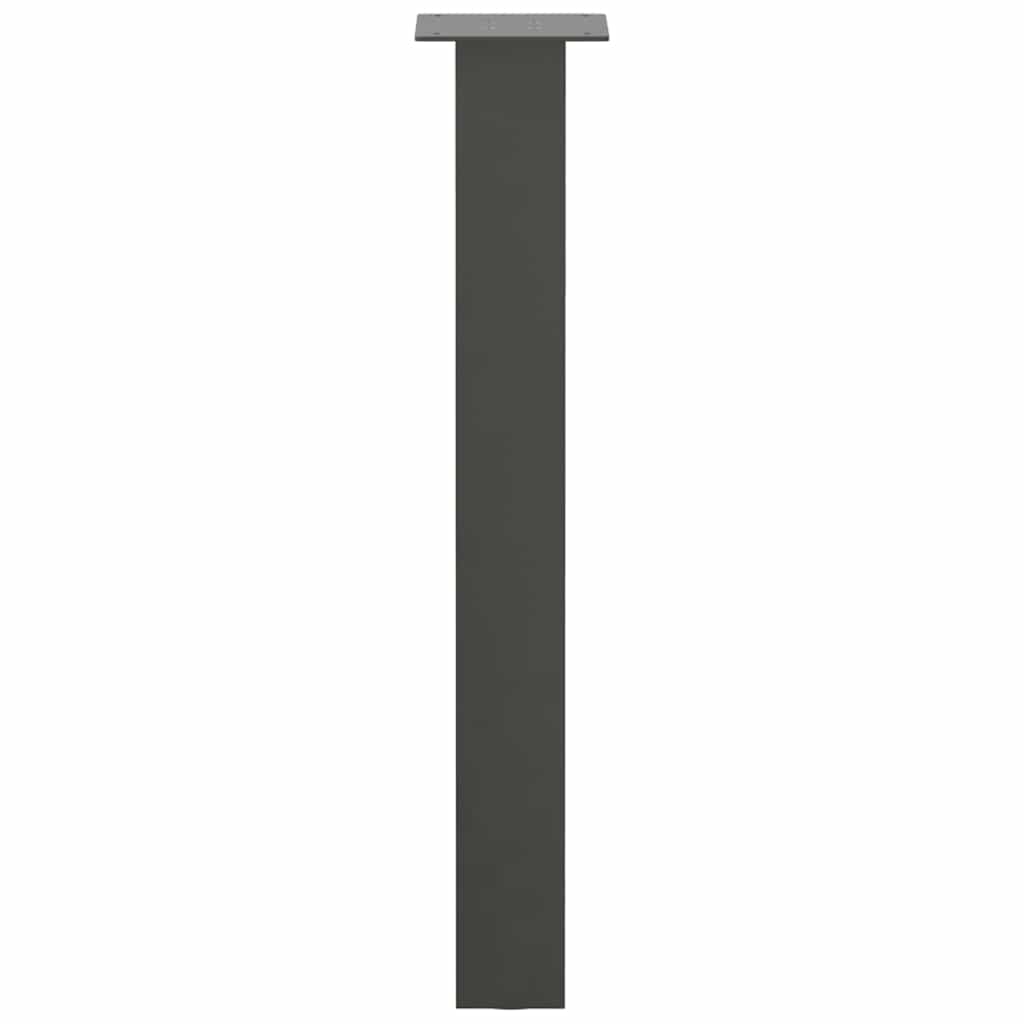 vidaXL Console Table Legs 4 pcs Anthracite 72 cm Steel