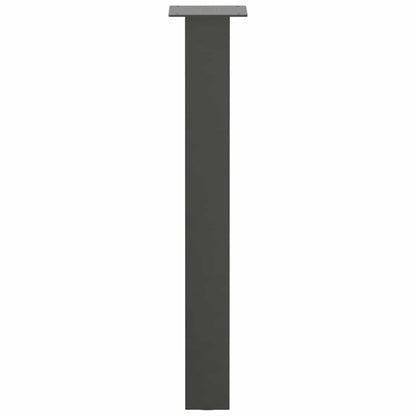vidaXL Console Table Legs 4 pcs Anthracite 72 cm Steel