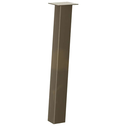 vidaXL Console Table Legs 4 pcs Natural Steel 72 cm Steel