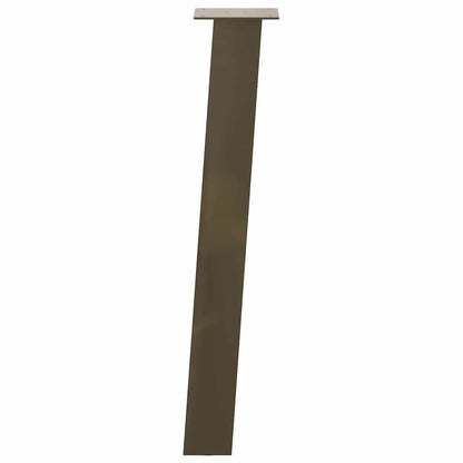 vidaXL Console Table Legs 4 pcs Natural Steel 72 cm Steel