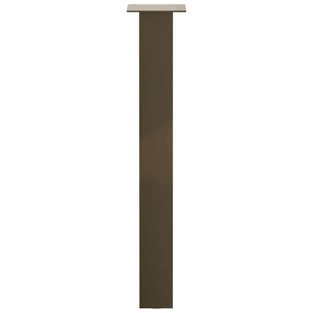 vidaXL Console Table Legs 4 pcs Natural Steel 72 cm Steel