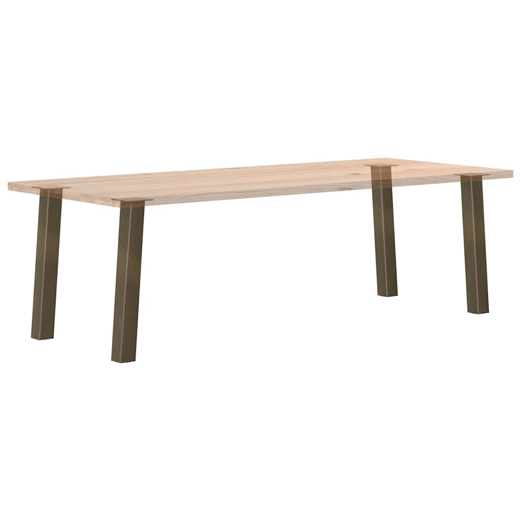 vidaXL Console Table Legs 4 pcs Natural Steel 72 cm Steel