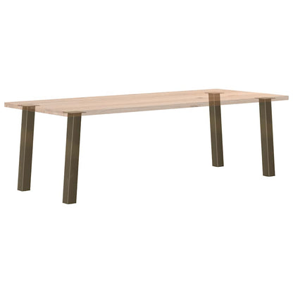 vidaXL Console Table Legs 4 pcs Natural Steel 72 cm Steel