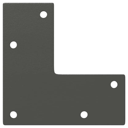 vidaXL Coffee Table Legs Conical Shape 4 pcs Anthracite 30-31 cm Steel
