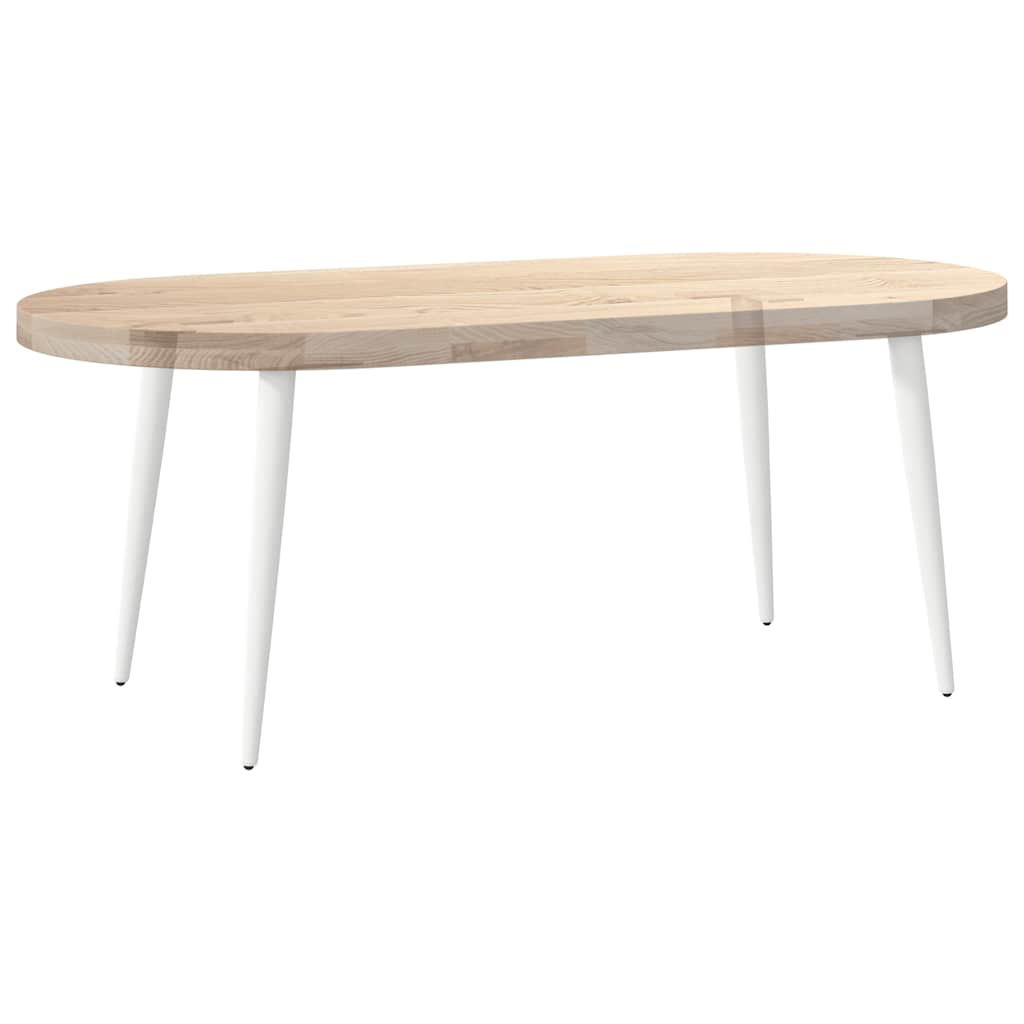 vidaXL Coffee Table Legs Conical Shape 4 pcs White 42-43 cm Steel