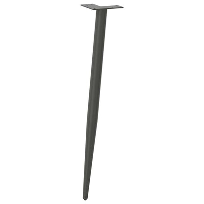 vidaXL Console Table Legs Conical Shape 4 pcs Anthracite 72-73 cm Steel