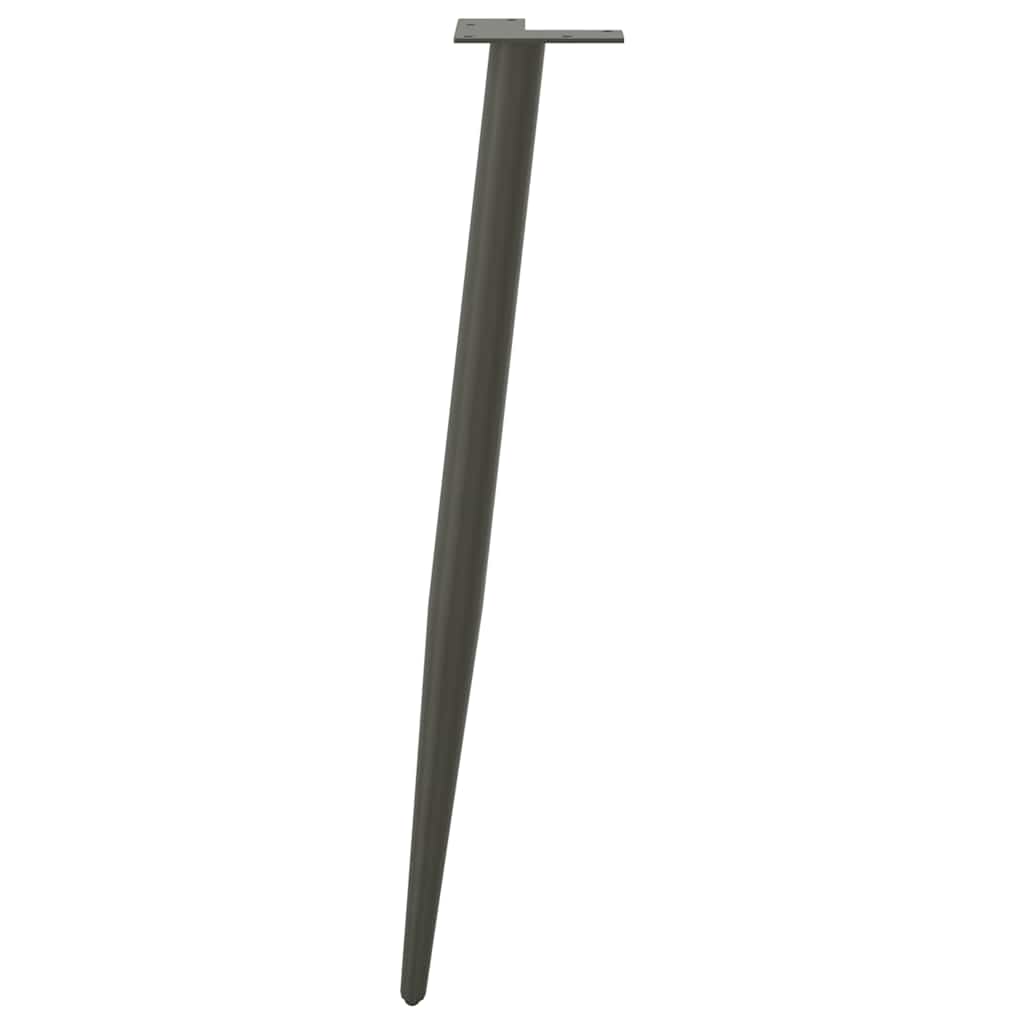 vidaXL Console Table Legs Conical Shape 4 pcs Anthracite 72-73 cm Steel