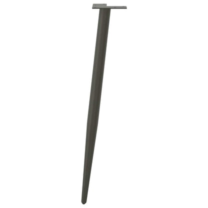 vidaXL Console Table Legs Conical Shape 4 pcs Anthracite 72-73 cm Steel