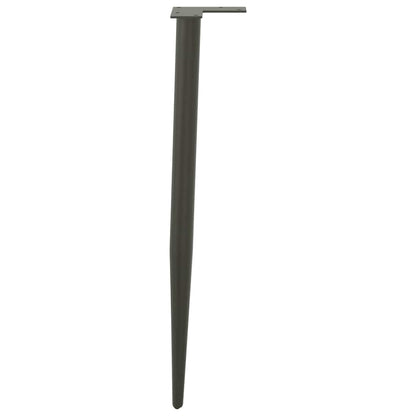 vidaXL Console Table Legs Conical Shape 4 pcs Anthracite 72-73 cm Steel