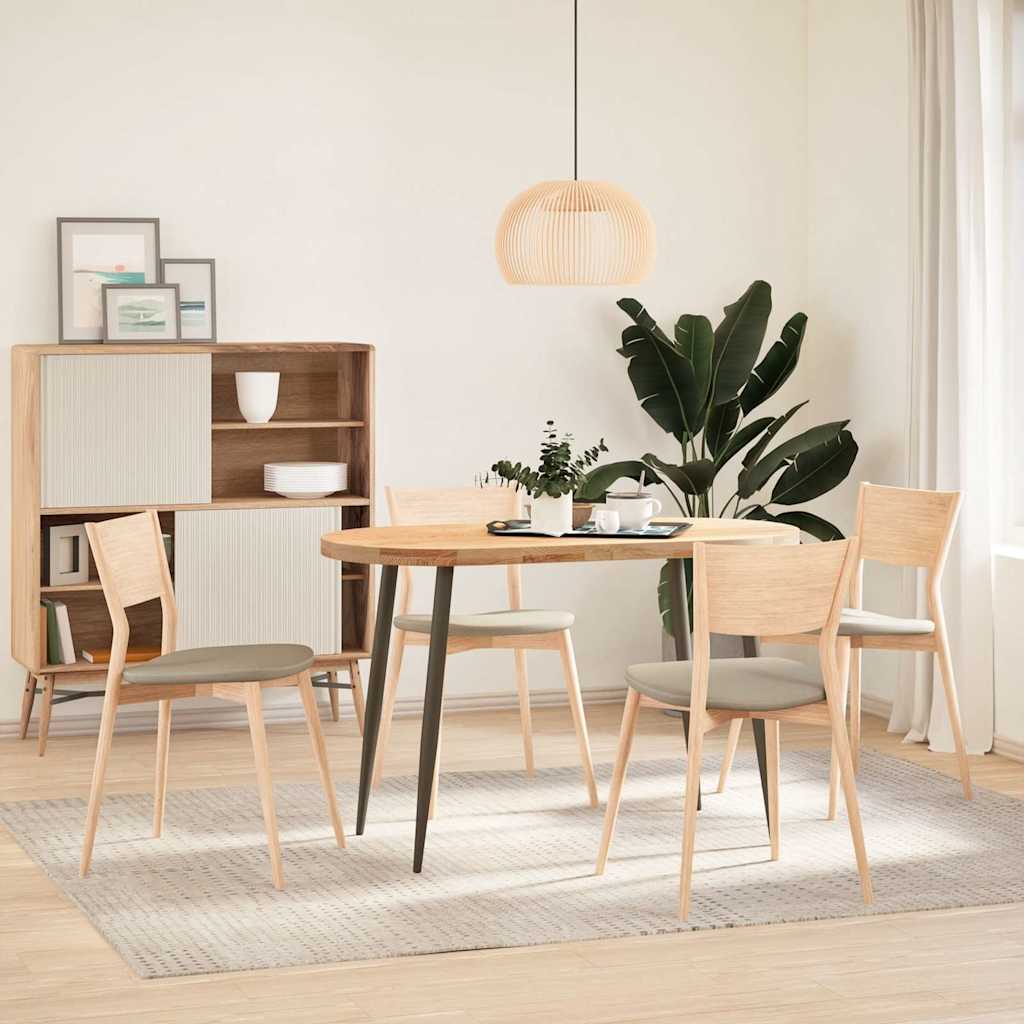 vidaXL Console Table Legs Conical Shape 4 pcs Natural Steel 72-73 cm Steel