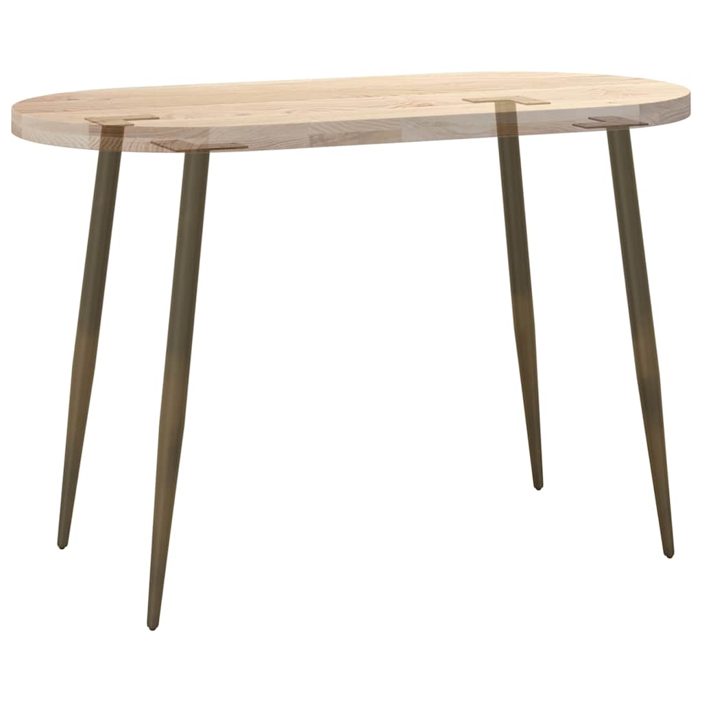 vidaXL Console Table Legs Conical Shape 4 pcs Natural Steel 72-73 cm Steel