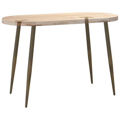 vidaXL Console Table Legs Conical Shape 4 pcs Natural Steel 72-73 cm Steel