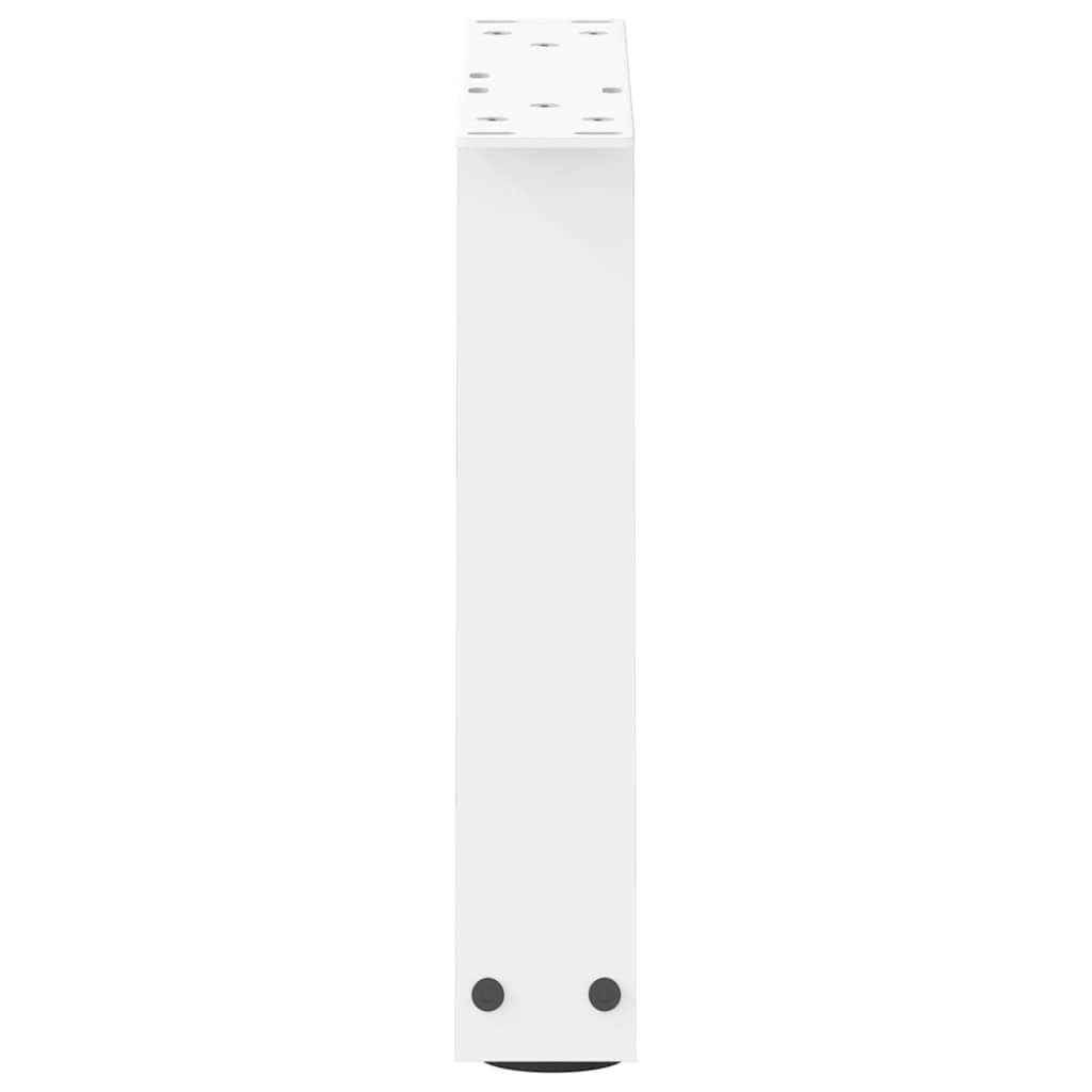 vidaXL Coffee Table Legs V-Shape 2 pcs White 30x(30-31.3) cm Steel