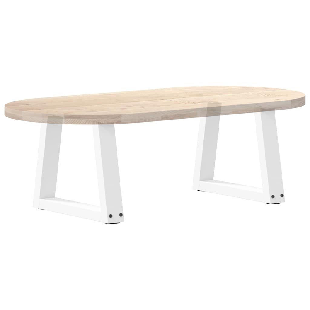 vidaXL Coffee Table Legs V-Shape 2 pcs White 30x(30-31.3) cm Steel