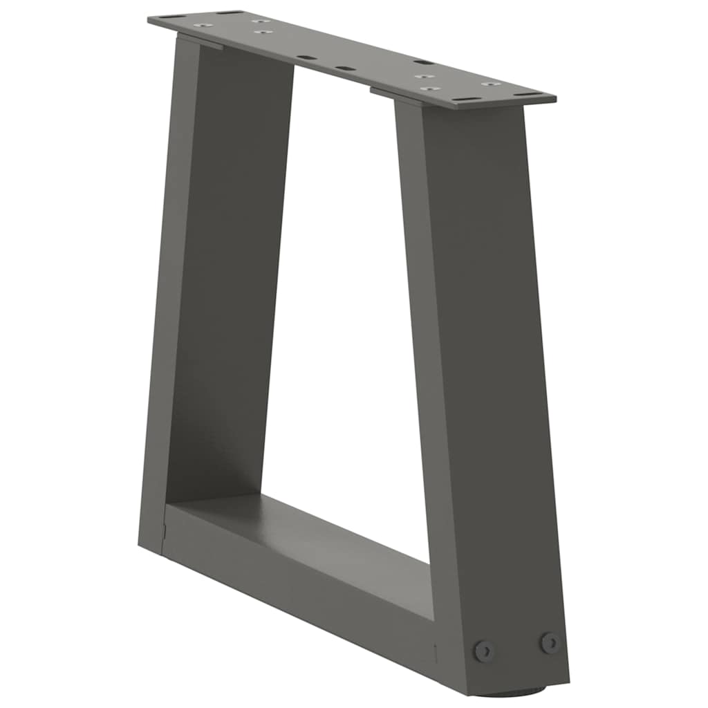 vidaXL Coffee Table Legs V-Shape 2 pcs Anthracite 30x(30-31.3) cm Steel