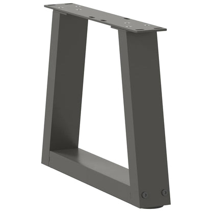 vidaXL Coffee Table Legs V-Shape 2 pcs Anthracite 30x(30-31.3) cm Steel