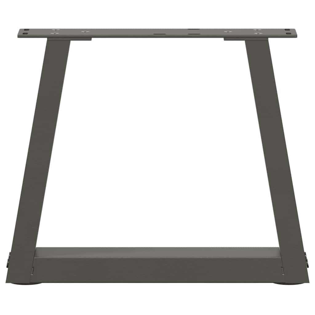 vidaXL Coffee Table Legs V-Shape 2 pcs Anthracite 30x(30-31.3) cm Steel