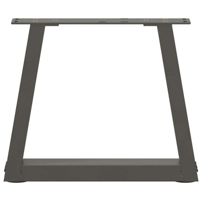 vidaXL Coffee Table Legs V-Shape 2 pcs Anthracite 30x(30-31.3) cm Steel
