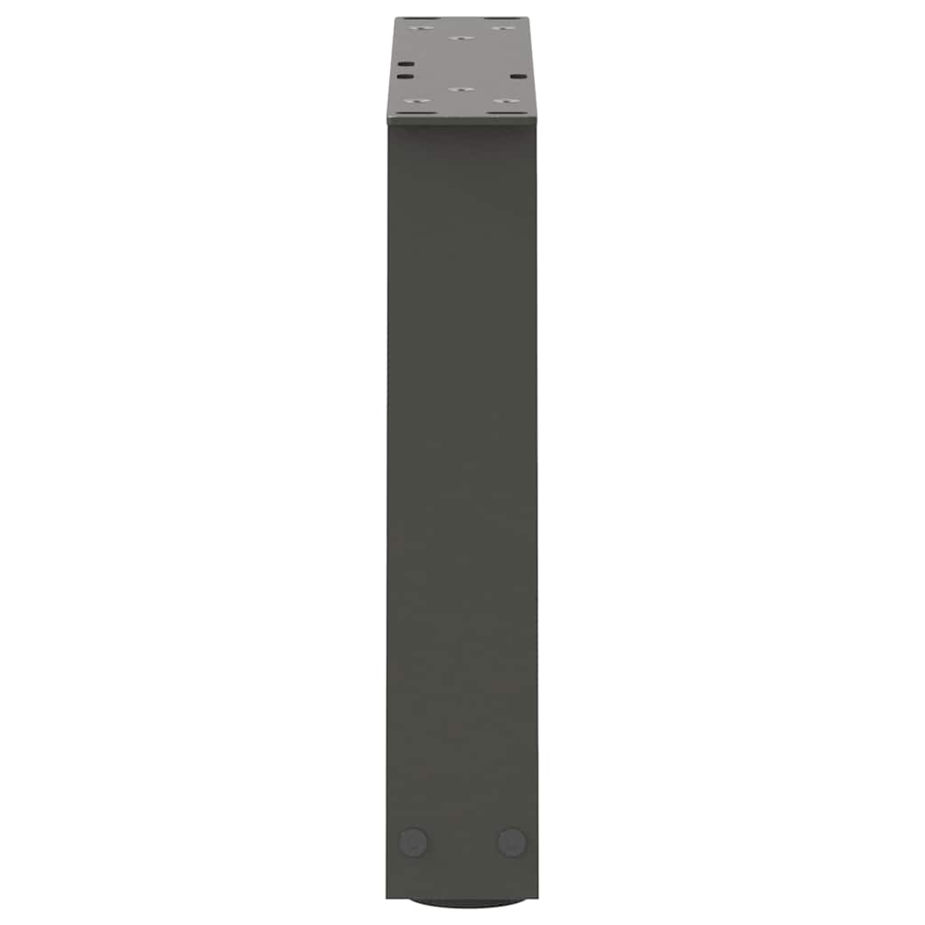 vidaXL Coffee Table Legs V-Shape 2 pcs Anthracite 30x(30-31.3) cm Steel