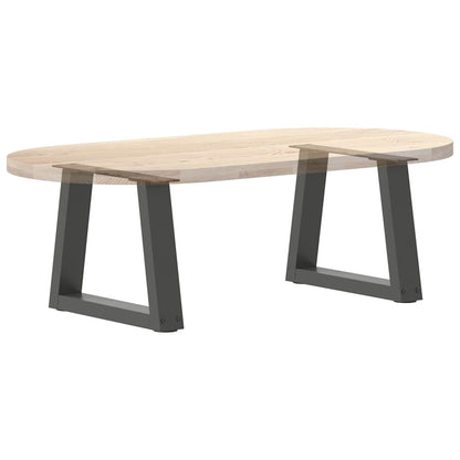 vidaXL Coffee Table Legs V-Shape 2 pcs Anthracite 30x(30-31.3) cm Steel