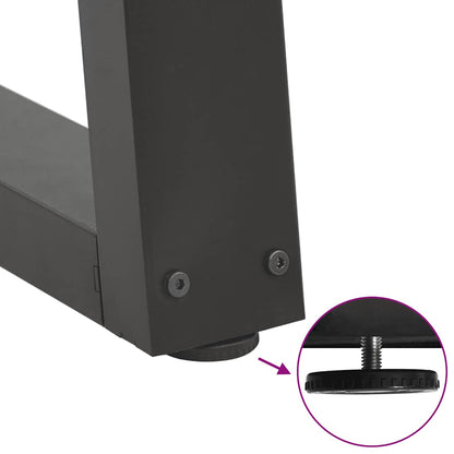 vidaXL Coffee Table Legs V-Shape 2 pcs Anthracite 30x(30-31.3) cm Steel