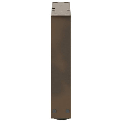 vidaXL Coffee Table Legs V-Shape 2 pcs Natural Steel 30x(30-31.3) cm Steel