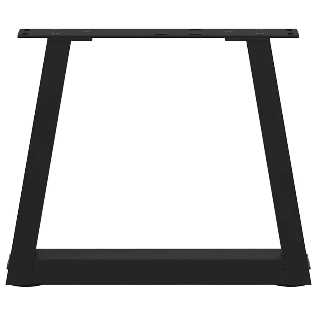 vidaXL Coffee Table Legs V-Shape 2 pcs Black 40x(30-31.3) cm Steel