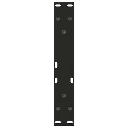 vidaXL Coffee Table Legs V-Shape 2 pcs Black 40x(30-31.3) cm Steel