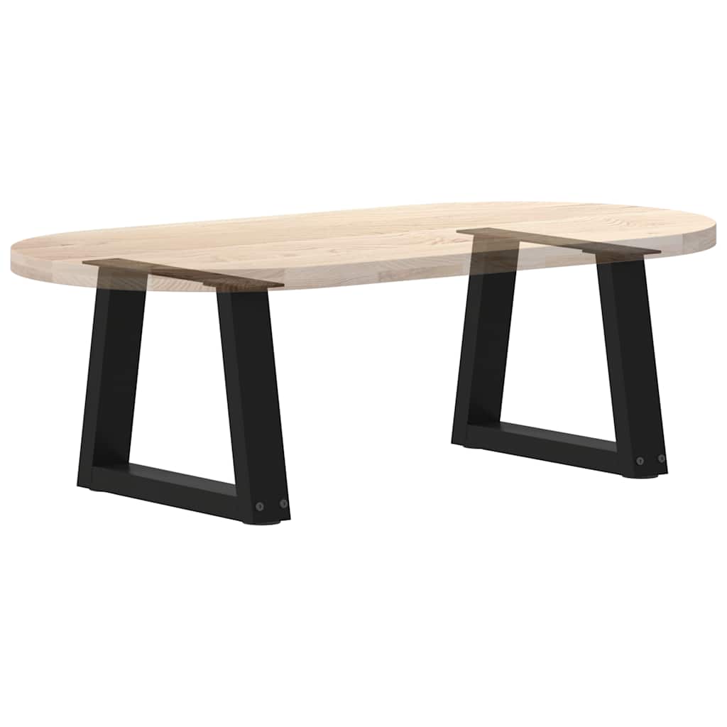 vidaXL Coffee Table Legs V-Shape 2 pcs Black 40x(30-31.3) cm Steel