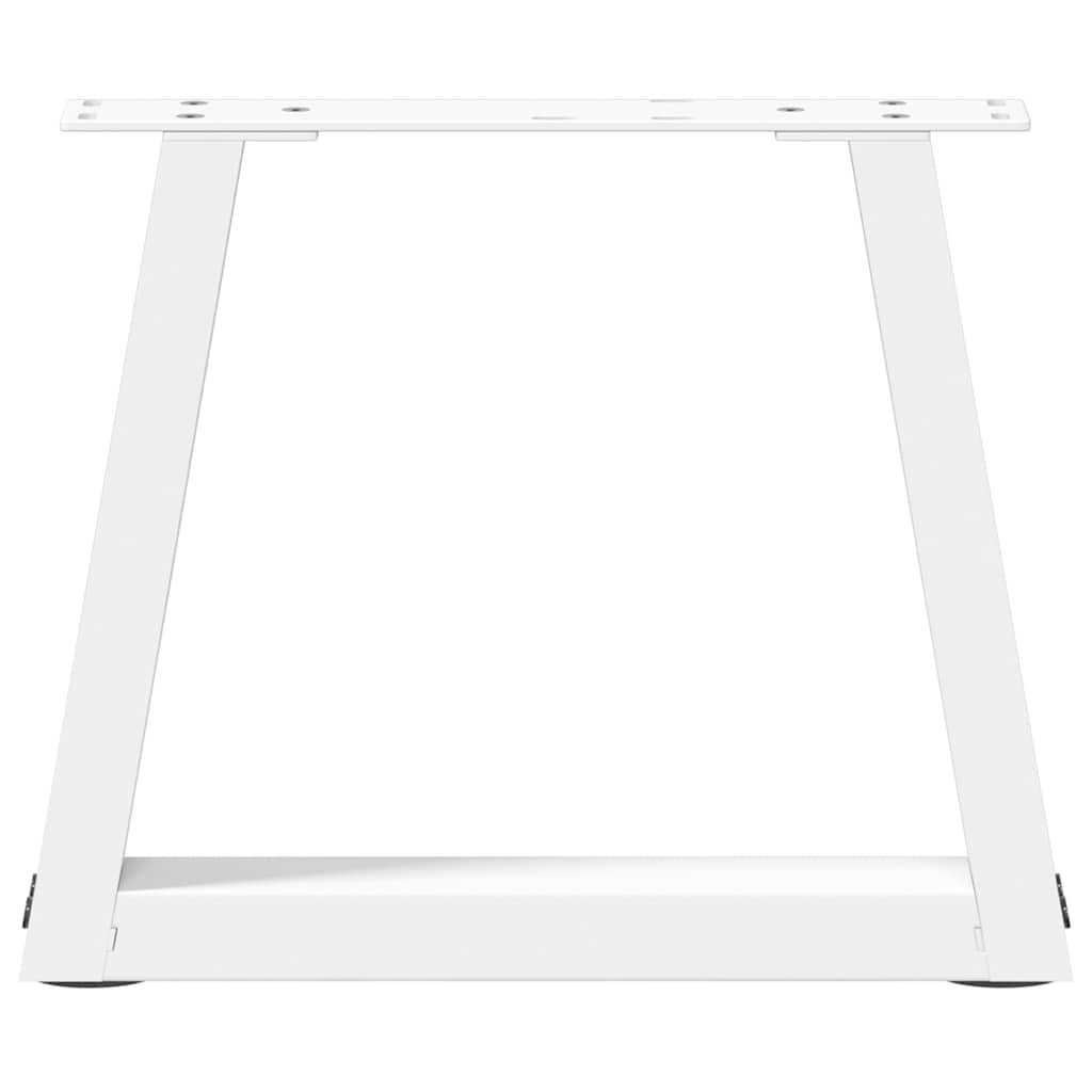 vidaXL Coffee Table Legs V-Shape 2 pcs White 40x(30-31.3) cm Steel