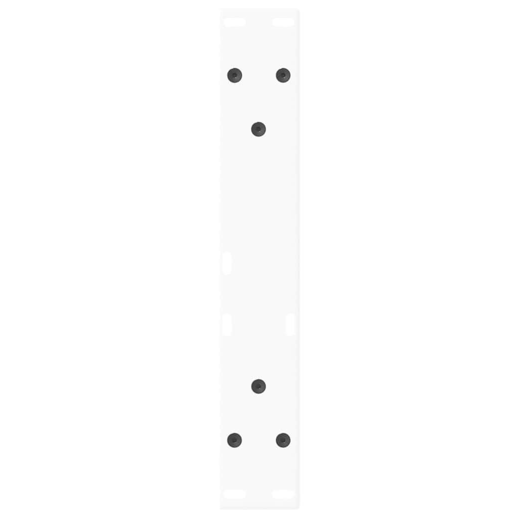 vidaXL Coffee Table Legs V-Shape 2 pcs White 40x(30-31.3) cm Steel