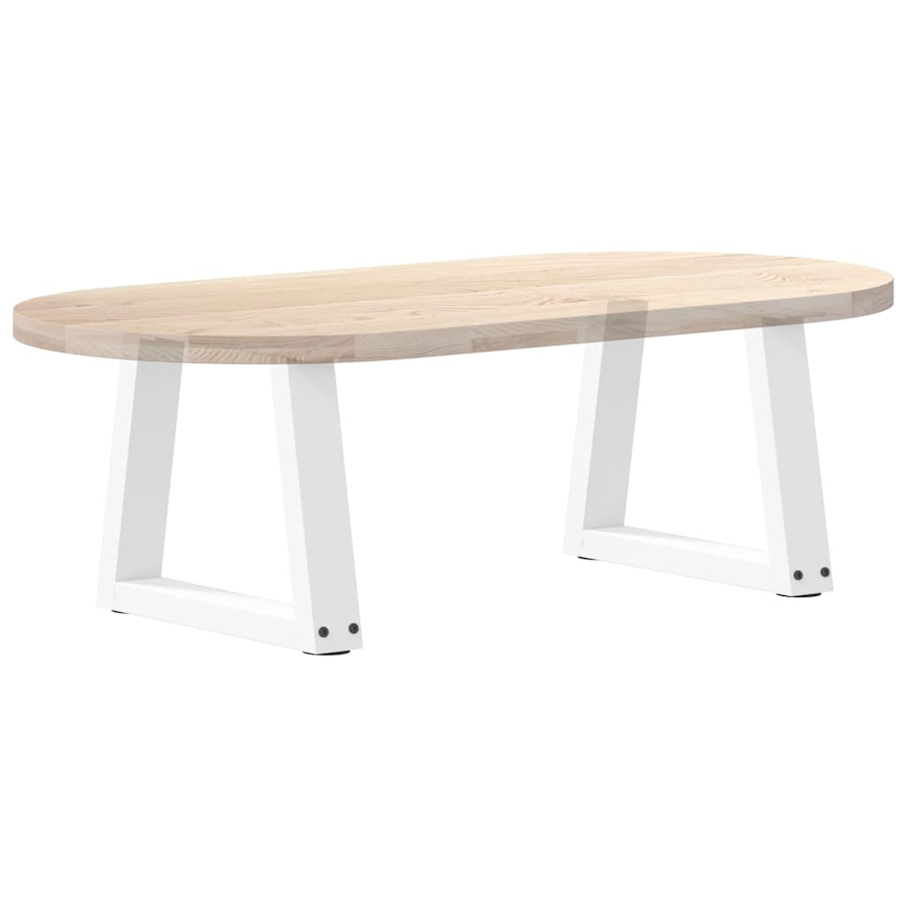 vidaXL Coffee Table Legs V-Shape 2 pcs White 40x(30-31.3) cm Steel