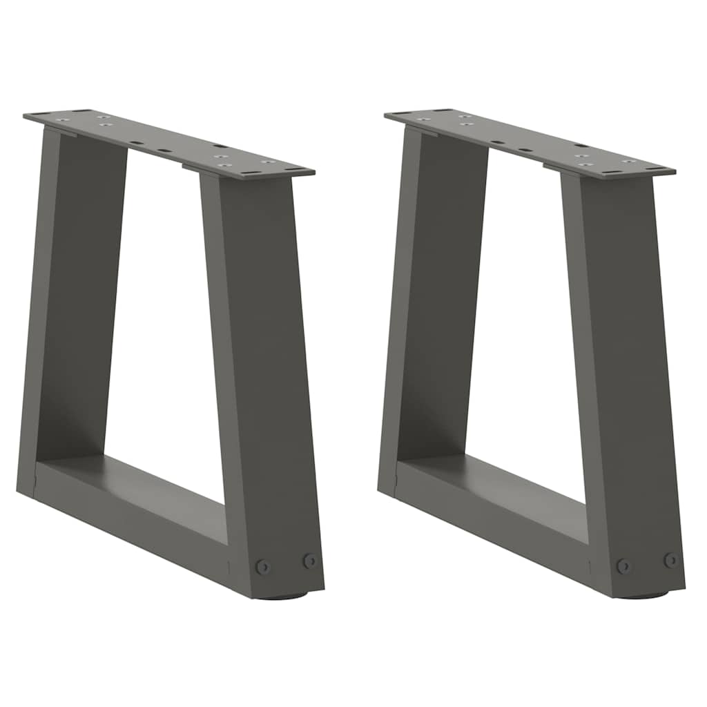vidaXL Coffee Table Legs V-Shape 2 pcs Anthracite 40x(30-31.3) cm Steel