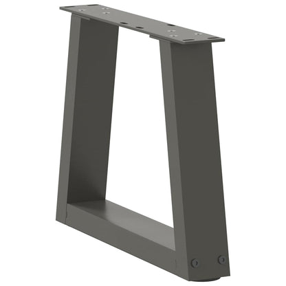 vidaXL Coffee Table Legs V-Shape 2 pcs Anthracite 40x(30-31.3) cm Steel