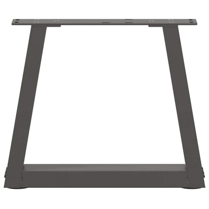 vidaXL Coffee Table Legs V-Shape 2 pcs Anthracite 40x(30-31.3) cm Steel
