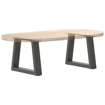 vidaXL Coffee Table Legs V-Shape 2 pcs Anthracite 40x(30-31.3) cm Steel