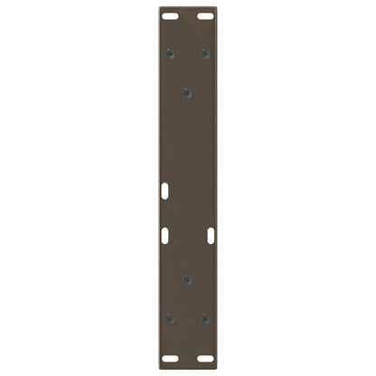 vidaXL Coffee Table Legs V-Shape 2 pcs Natural Steel 40x(30-31.3) cm Steel