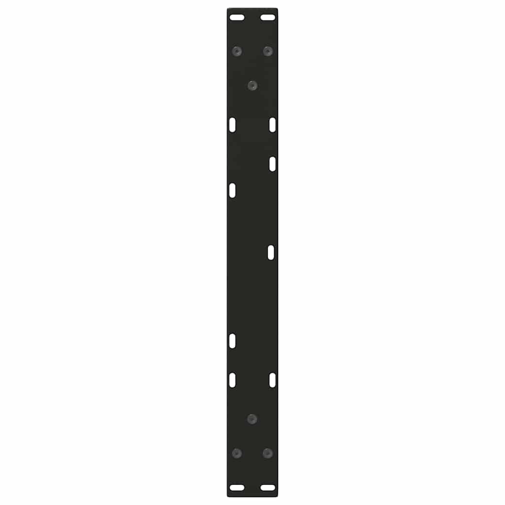 vidaXL Coffee Table Legs V-Shape 2 pcs Black 50x(30-31.3) cm Steel