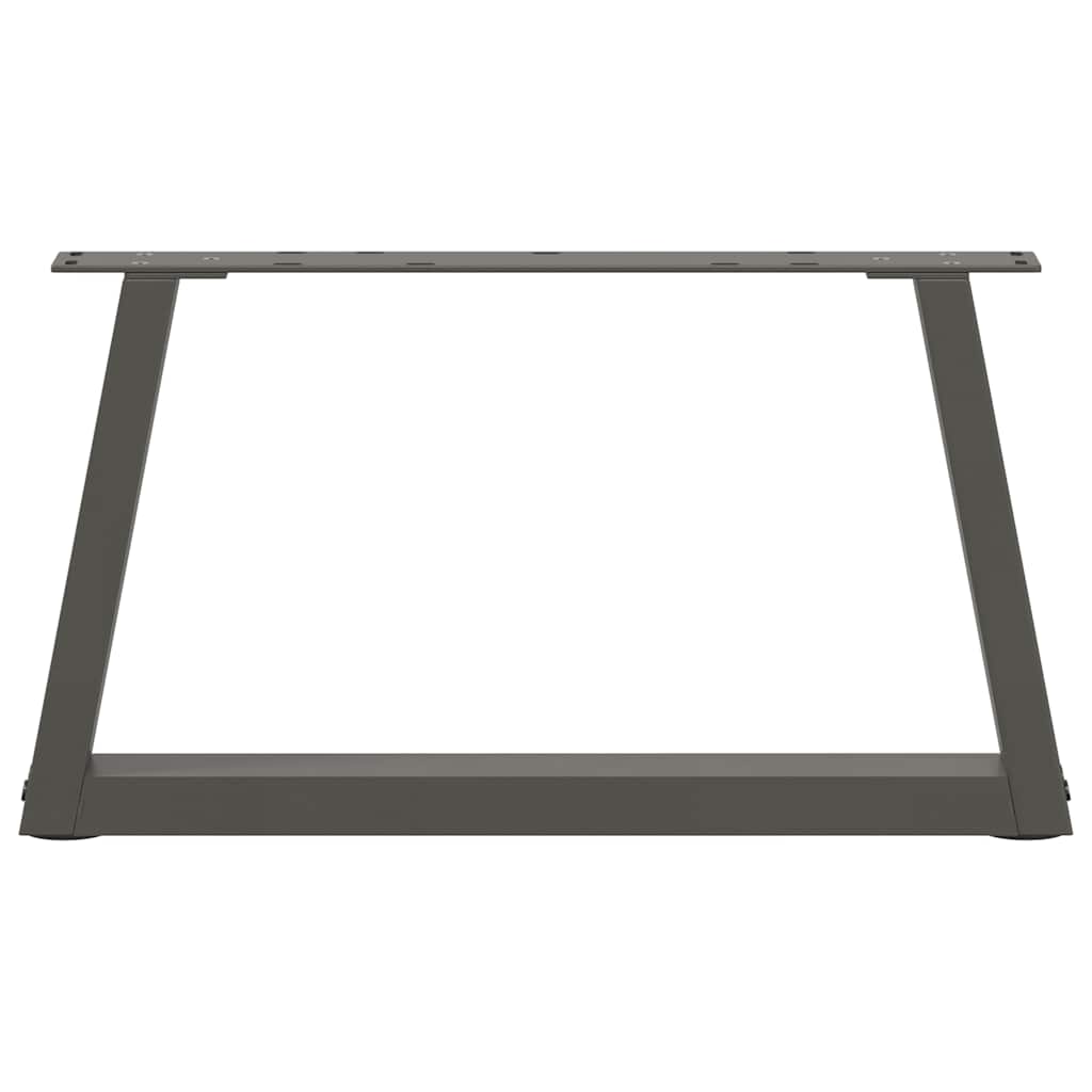vidaXL Coffee Table Legs V-Shape 2 pcs Anthracite 50x(30-31.3) cm Steel