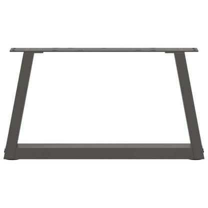 vidaXL Coffee Table Legs V-Shape 2 pcs Anthracite 50x(30-31.3) cm Steel