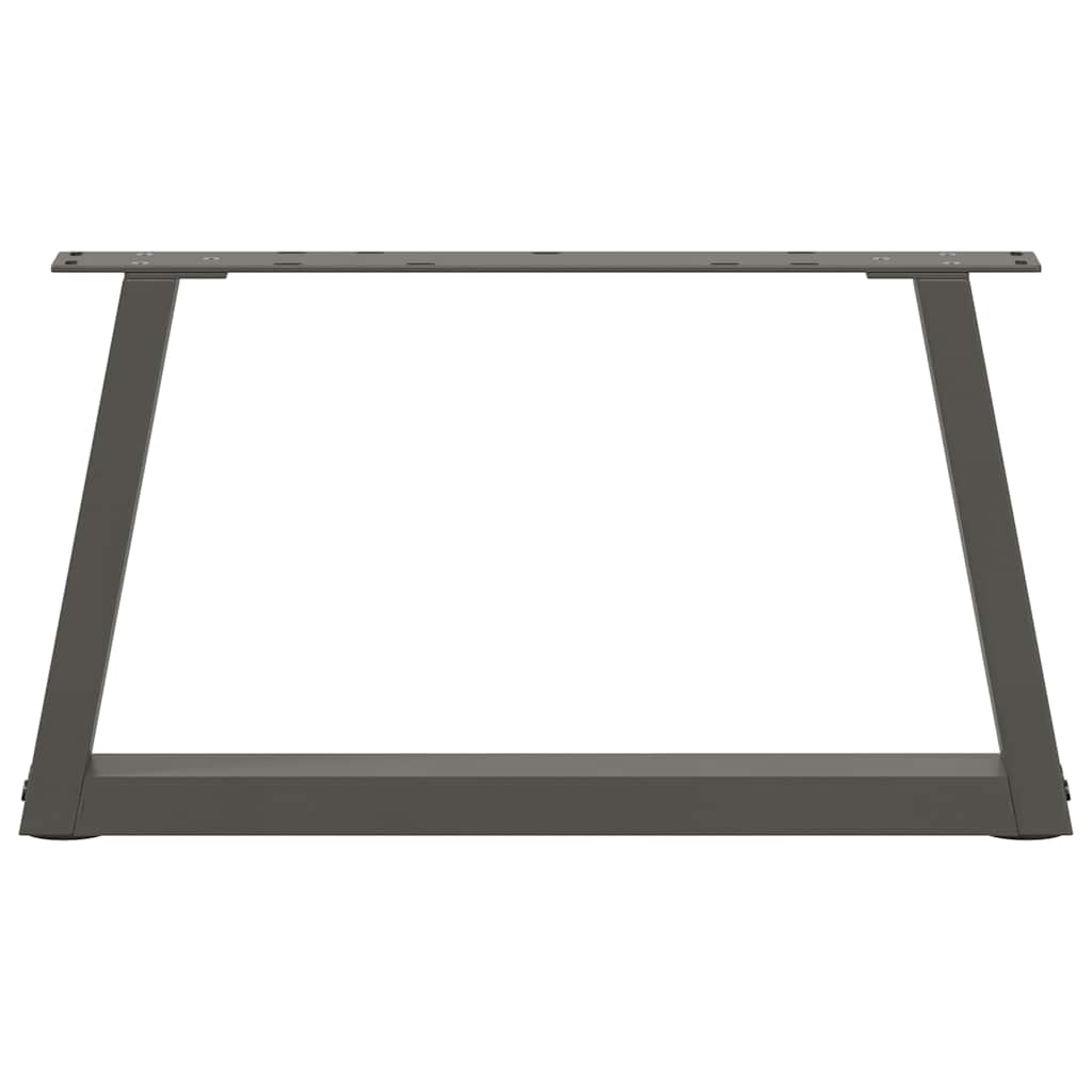 vidaXL Coffee Table Legs V-Shape 2 pcs Anthracite 60x(30-31.3) cm Steel