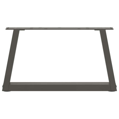 vidaXL Coffee Table Legs V-Shape 2 pcs Anthracite 60x(30-31.3) cm Steel