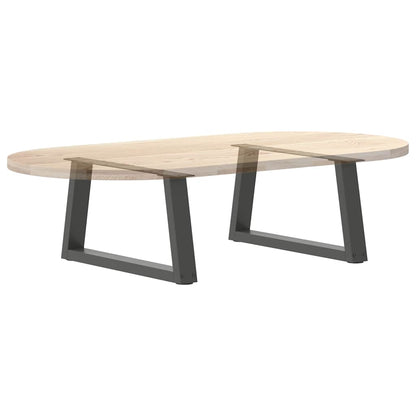 vidaXL Coffee Table Legs V-Shape 2 pcs Anthracite 60x(30-31.3) cm Steel
