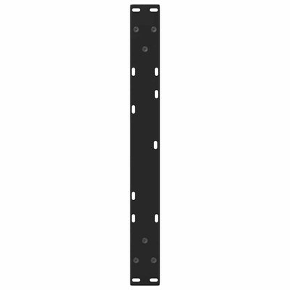 vidaXL Coffee Table Legs V-Shape 2 pcs Black 70x(30-31.3) cm Steel