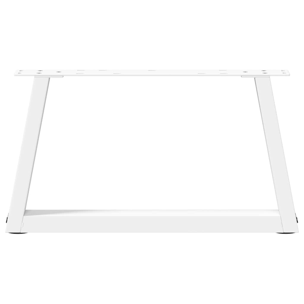 vidaXL Coffee Table Legs V-Shape 2 pcs White 70x(30-31.3) cm Steel